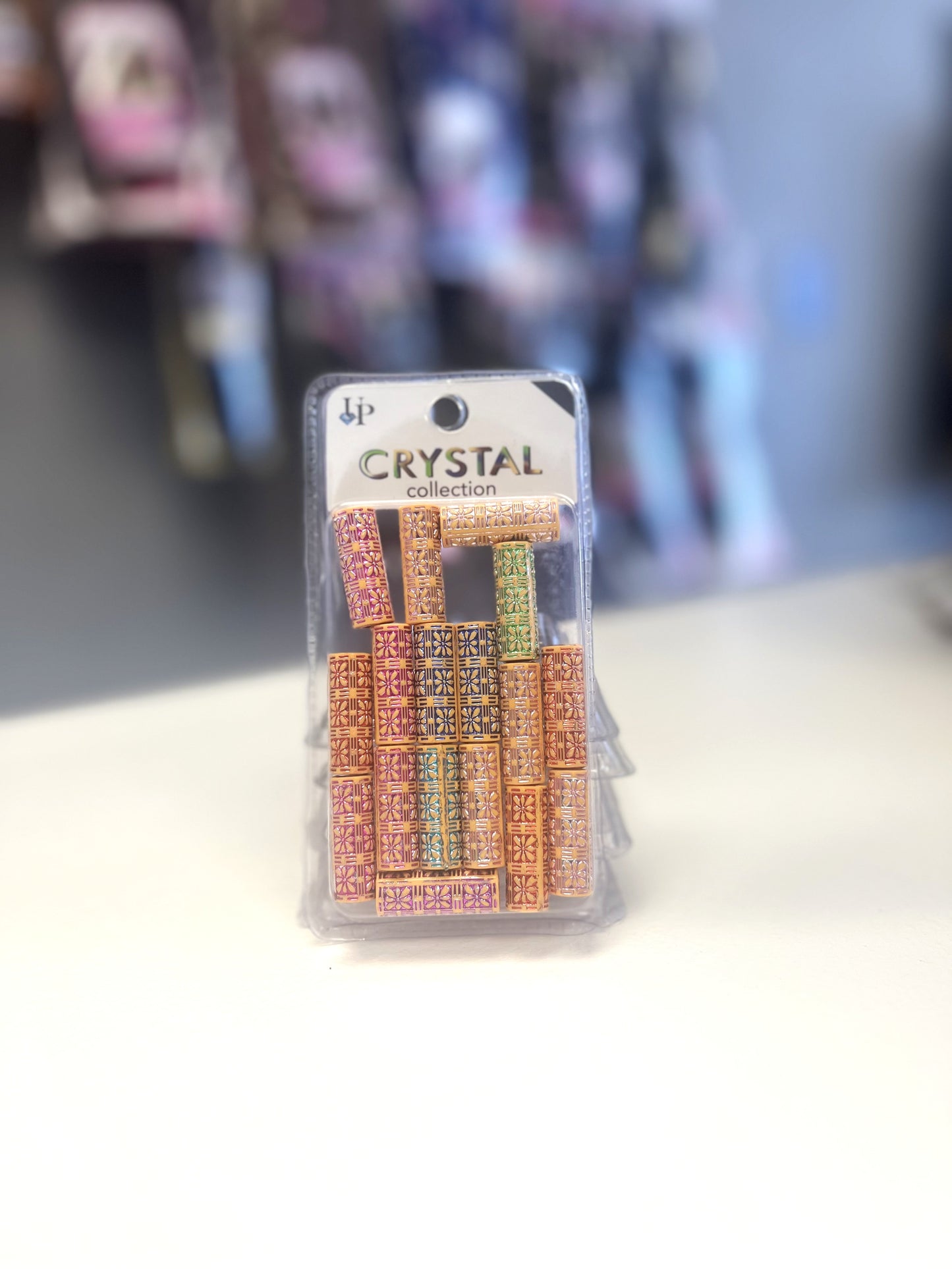 Crystal beads- long